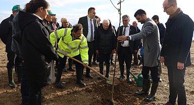 Bursa Karacabey'de şehit Aybüke öğretmen anısına hatıra ormanı