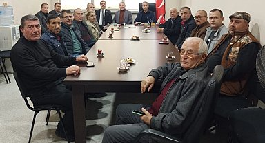 CHP'nin Keşanlı İl Genel Meclis üyelerinden Muhtarlar Derneği'ne ziyaret