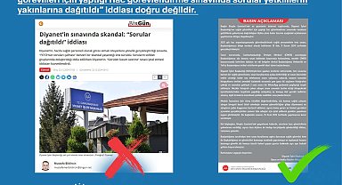 Diyanet'in sınavıyla ilgili iddialara İletişim'den açıklama