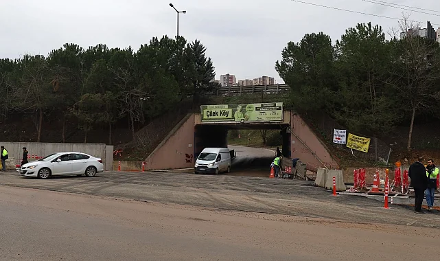 Kocaeli Alikahya'daki menfez yeniden trafiğe açıldı