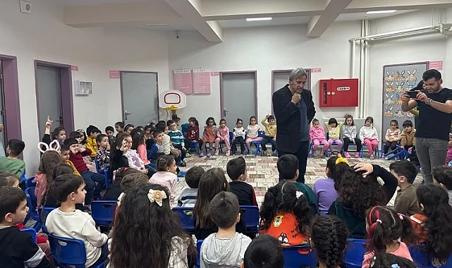 Mardinli yazar Metin Aydın Anaokulu öğrencileri ile Buluştu