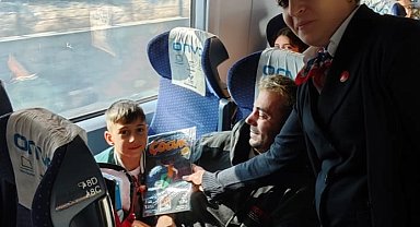 RTÜK Medya ve Çocuk Dergisi, YHT yolcusu çocuklara dağıtıldı