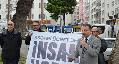 Sinop’ta Saadet Partisi’nden asgari ücret tepkisi