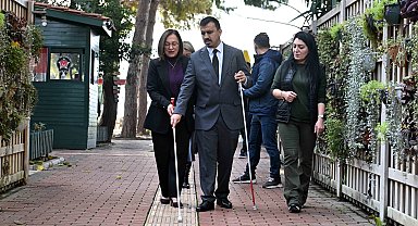 Antalya Muratpaşa'dan Beyaz 'Baston Görme Engelliler Haftası' farkındalığı