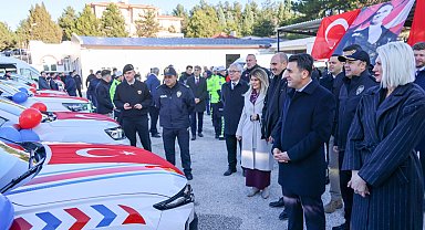 Bilecik'te emniyet ve jandarma teşkilatlarına 20 yeni araç