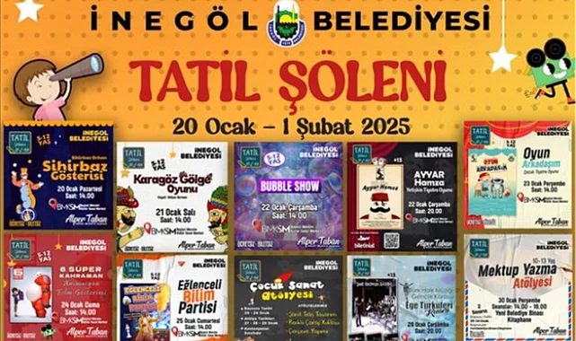 Bursa İnegöl'de sömestr tatili dolu dolu geçecek