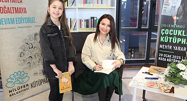 Bursa Nilüferli çocukların keyifli kütüphane buluşması