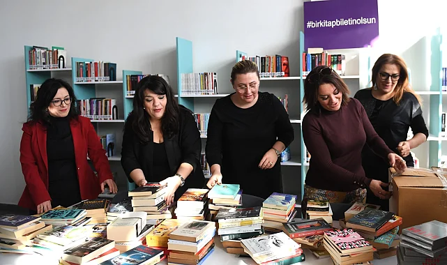 Bursa Osmangazi'de kitaplar bilet oldu, kütüphane rafları doldu