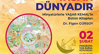Bursa Osmangazi'de minyatür sanatıyla Yaşar Kemal sergisi
