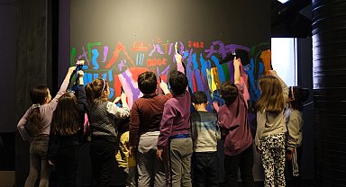 Bursa'da Nilüferli çocuklar kolektif sanat üretimini öğreniyor