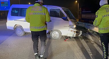 Düzce'de alkollü sürücü karşı şeride geçti