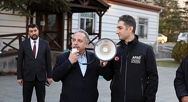 Kayseri Talas'ta deprem tatbikatı