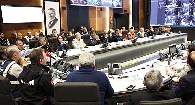 AKOM'da kış tatbikatı... Yeni sistem araçlar test edildi