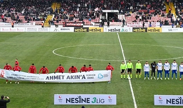 Balkes'ten Başkan Akın'a pankartlı teşekkür