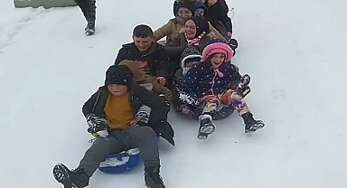 Bilecik Pazaryeri'nde 'kızak' coşkusu!