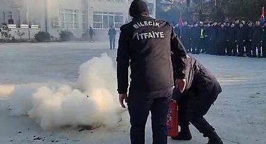 Bilecik'te Jandarma personeline yangın eğitimi