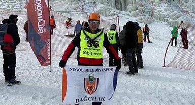 Bursa İnegöllü sporcu buz tırmanış Türkiye Şampiyonu oldu