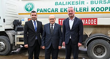Bursa Karacabey Üretim ve İşletme Kooperatifi'ne 'Pancar Ekiciler'den destek