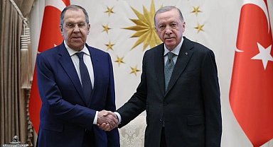 Cumhurbaşkanı Erdoğan, Rusya Dışişleri Bakanı Lavrov'u kabul etti