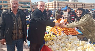 Edirne Keşan'da pazar esnafına ziyaret