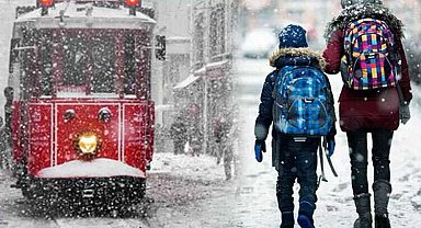 İstanbul ve Tekirdağ'da eğitime kar engeli!