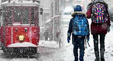 İstanbul'da eğitime kar engeli!