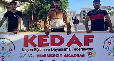 Keşan'da gazi Hasret Dinç'ten federasyon adına duygusal veda