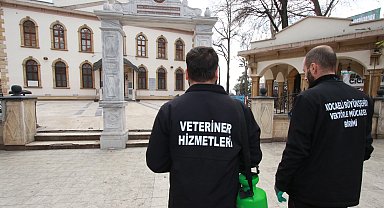 Kocaeli'de ibadethaneler ilaçlanıyor