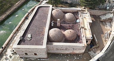 Konya'da Hacı Ali Ağa Hamamı'nın restorasyonu sürüyor