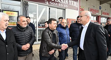 Malatya'da Başkan Er, terminal esnaflarıyla bir araya geldi