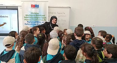 Malatya'da 'İklim Değişikliği ve Sıfır Atık' okullarda anlatılıyor