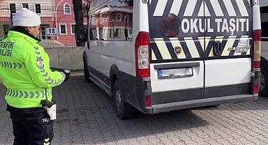Okul servis araçlarına sıkı takip