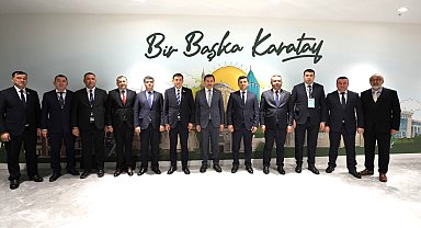 Özbekistanlı heyetten Başkan Kılca'ya ziyaret