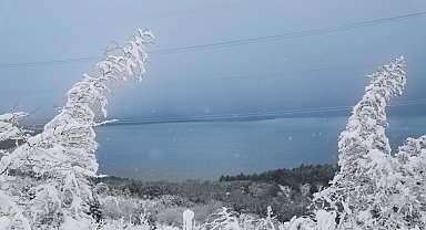 Sakarya'da beyaz örtü kadraja böyle yansıdı
