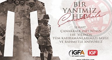 110. yılında da bir yanımız hep Çanakkale!