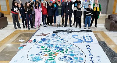 Dünya Su Günü'nde öğrencilere suyun önemi anlatıldı