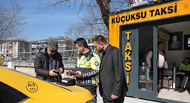 Düzce'de taksi durakları denetlendi