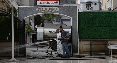 İzmir Narlıdere'de ibadethanelere bayram temizliği