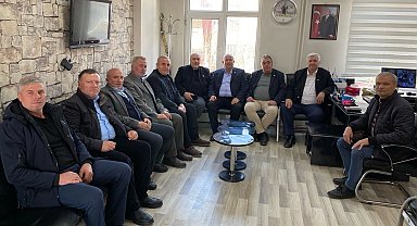 Keşan'da esnaf başkanlarından Ziraat Odası'na ziyaret