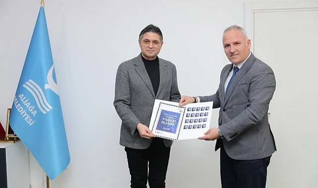PTT'den İzmir Aliağa'ya özel posta pulu