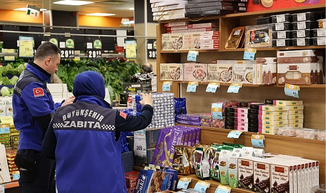 Zabıtadan çikolata baskını