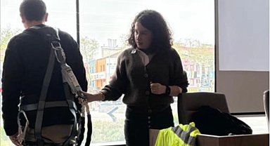 Bursa'da İnegöl Belediyesi personeline yüksekte çalışma eğitimi verildi
