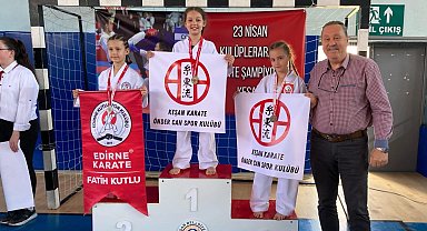 Edirne Keşan'da karatede 95 madalya ile tarihi rekor!