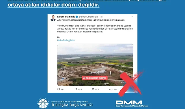 TOKİ'nin İstanbul Arnavutköy'deki konut projesi iddialarına yalanlama