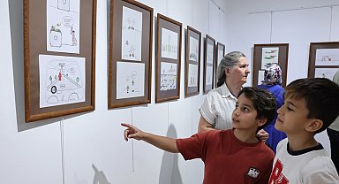 Bursa Nilüfer'de Karikatür Atölyesi'nde yıl sonu sergisi