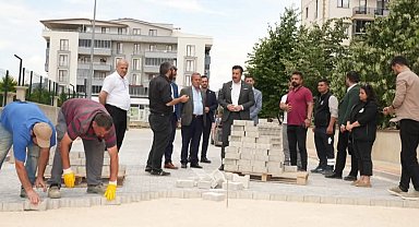 Bursa Yenişehir'de yol çalışmaları hız kesmeden devam ediyor
