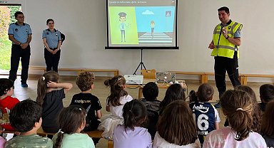 Bursa Zabıtası'ndan çocuklara trafik eğitimi
