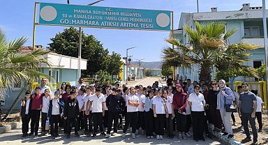 Gölmarmaralı öğrenciler arıtma tesisinde suyun değerini öğrendi