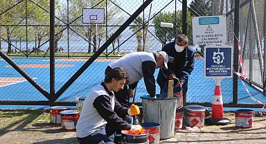 Kocaeli, basketbol sahalarını yeniliyor