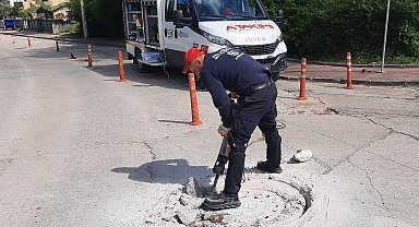 Kocaeli'de yol güvenliği için baca ve ızgaralar yenileniyor